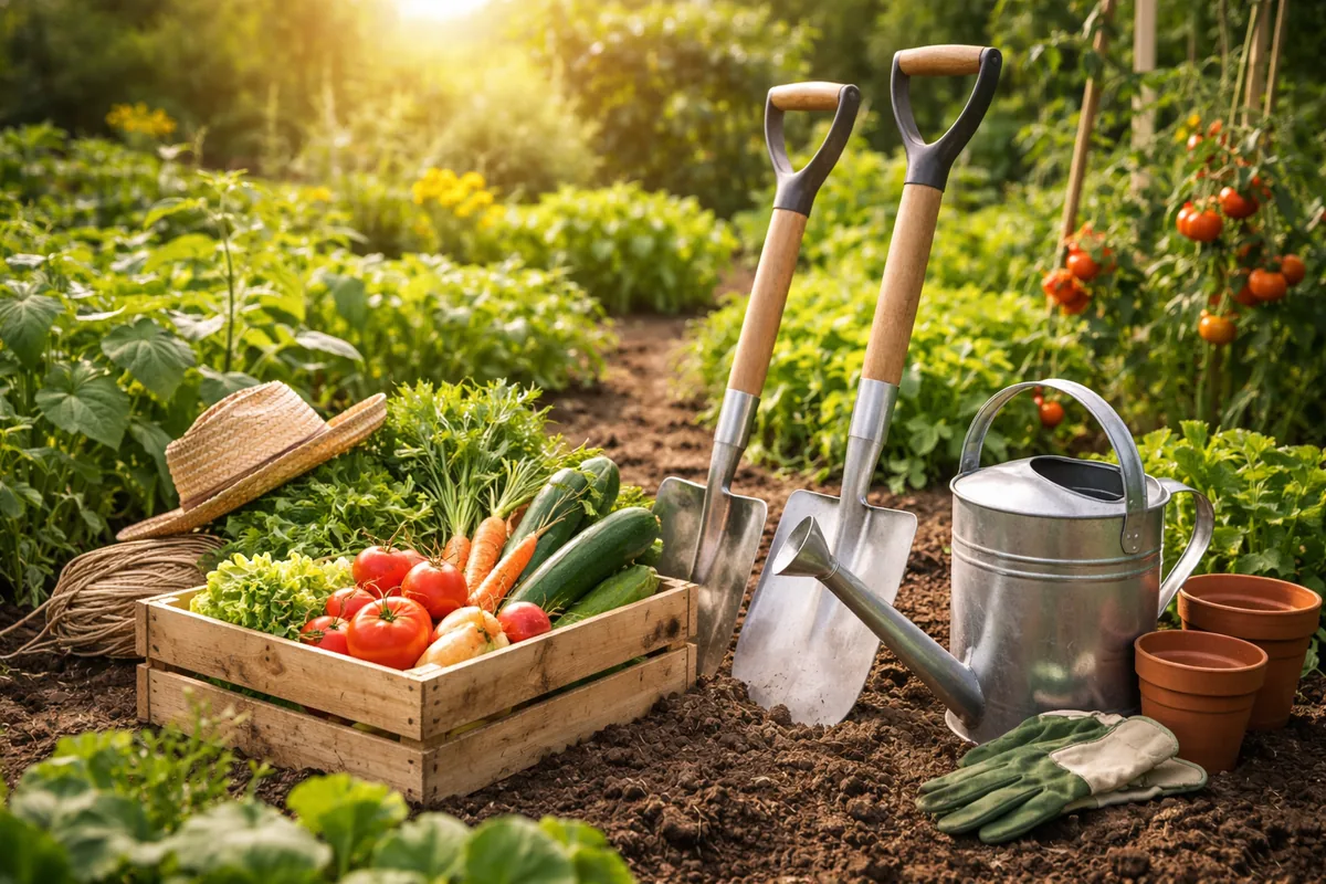 Quels outils de jardin choisir pour un jardin potager bio performant