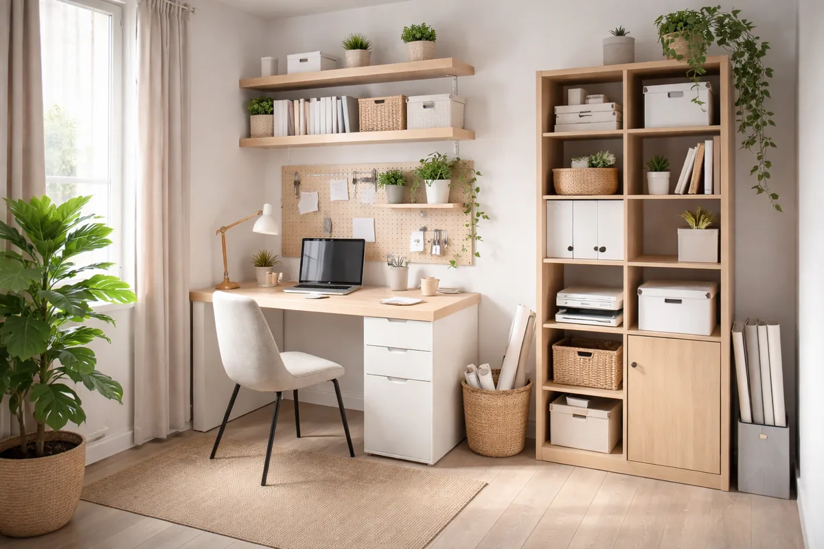Comment optimiser l'espace de rangement dans un petit bureau de 10 m²